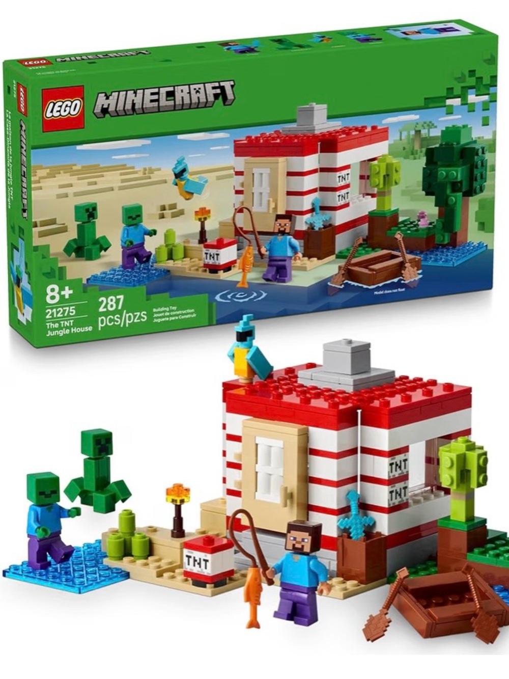 Lego Minecraft TNT Jungle House Building Set NEW IN BOX
